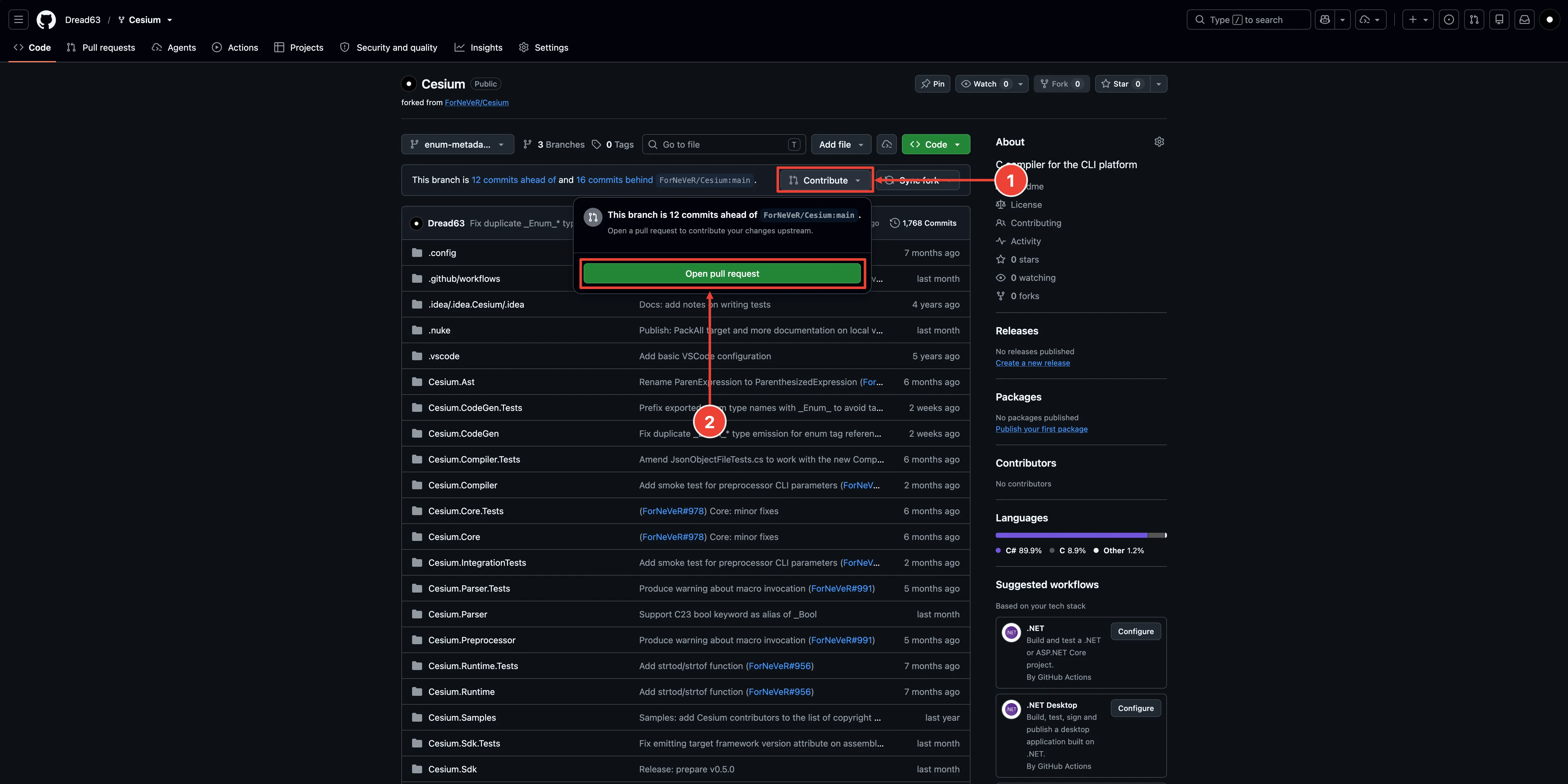 Create Branch in Termianl